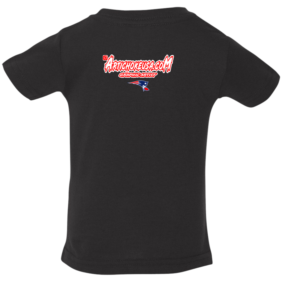 ArtichokeUSA Custom Design. New England Deflatriots. New England Patriots Parody. Infant Jersey T-Shirt