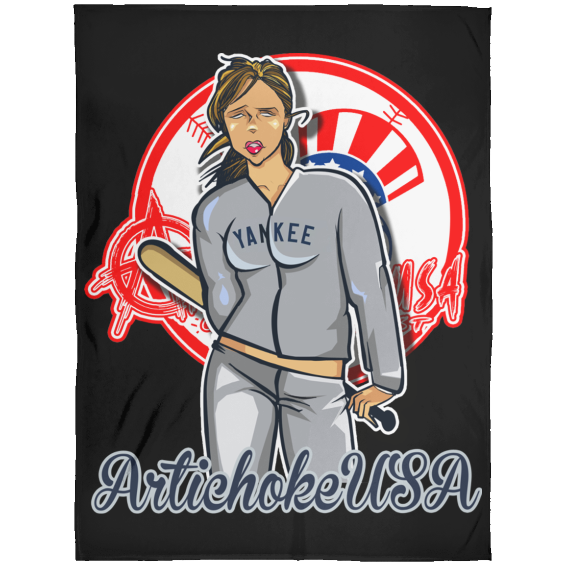 ArtichokeUSA Character and Font Design. Let’s Create Your Own Design Today. Brooklyn. Arctic Fleece Blanket 60x80