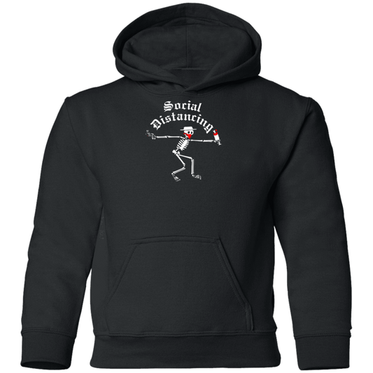 ArtichokeUSA Custom Design. Social Distancing. Social Distortion Parody. Youth Pullover Hoodie