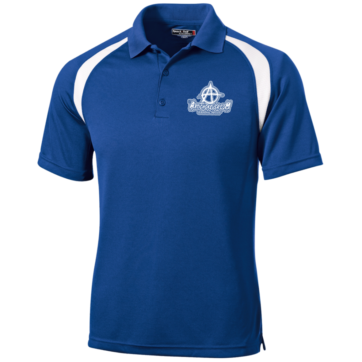 Embroidered Moisture-Wicking Tag-Free Golf Shirt