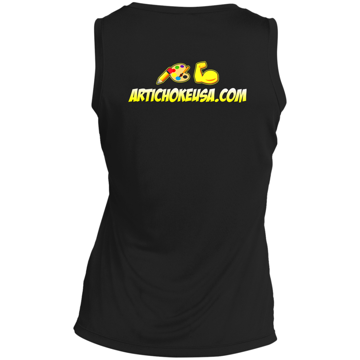 ArtichokeUSA Custom Design. Art Strong. Ladies' Sleeveless V-Neck