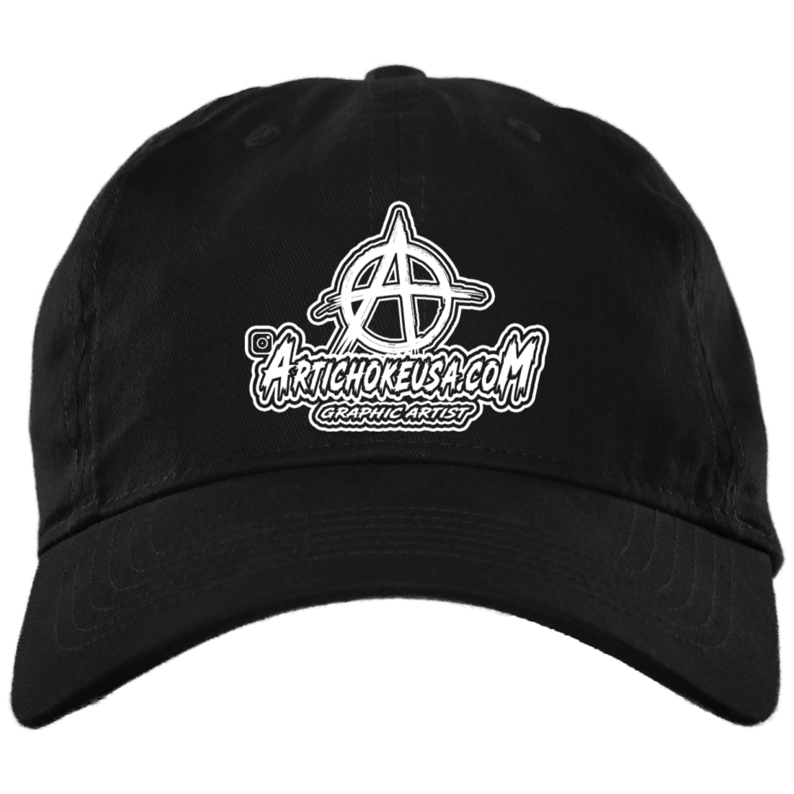Embroidered Brushed Twill Unstructured Dad Cap