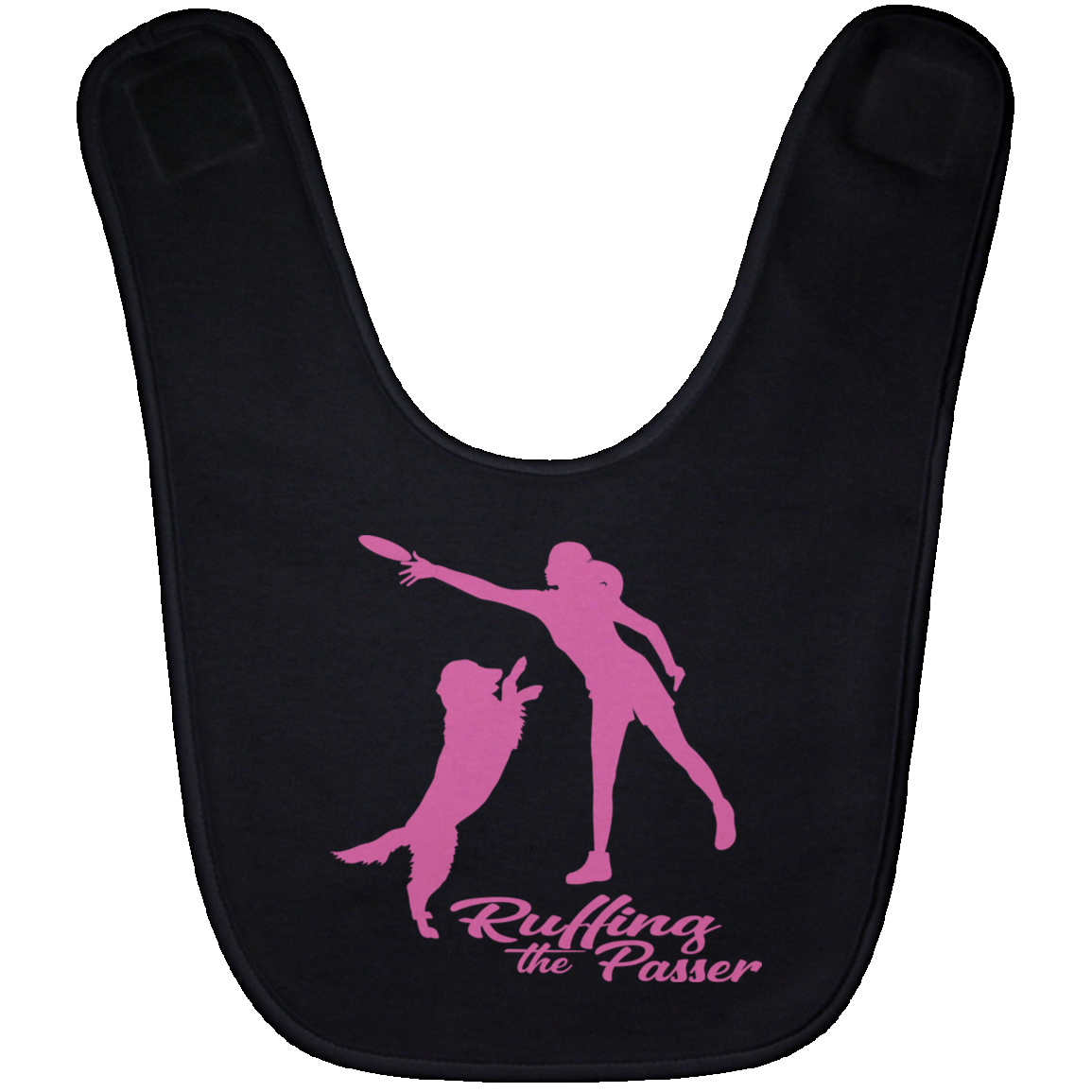 ArtichokeUSA Custom Design. Ruffing the Passer. Labrador Edition. Female Version. Baby Bib
