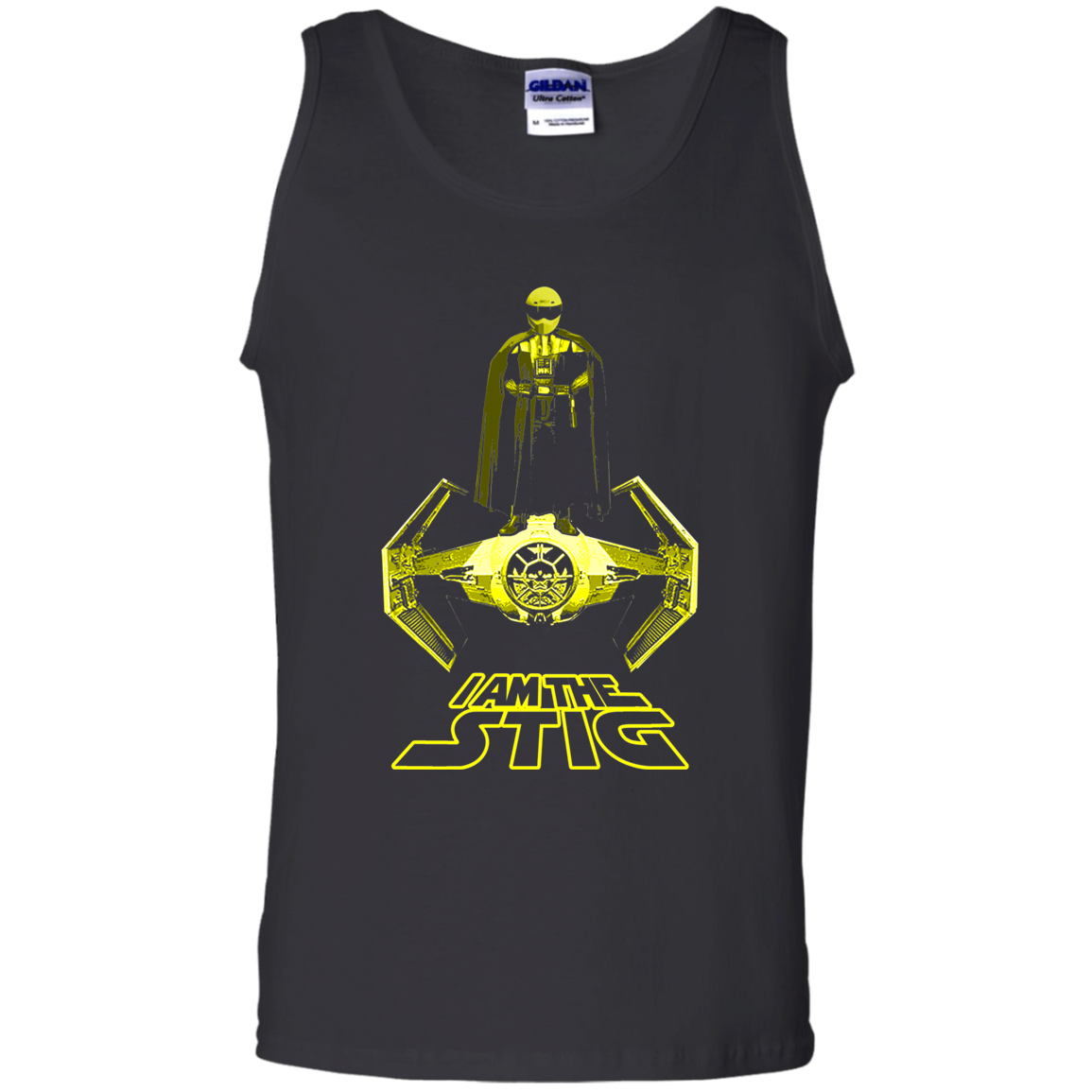 ArtichokeUSA Custom Design. I am the Stig. Vader/ The Stig Fan Art. Men's 100% Cotton Tank Top