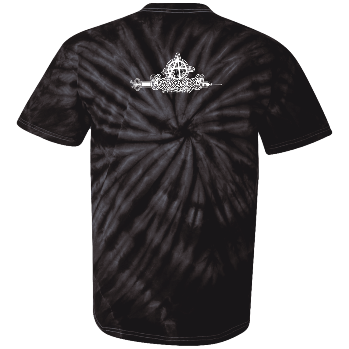 ArtichokeUSA Custom Design. Vaccinated AF (and fine). Youth Tie Dye T-Shirt