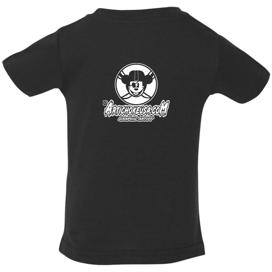 ArtichokeUSA Custom Design. Las Vegas Raiders & Mickey Mouse Mash Up. Fan Art. Parody. Infant Jersey T-Shirt