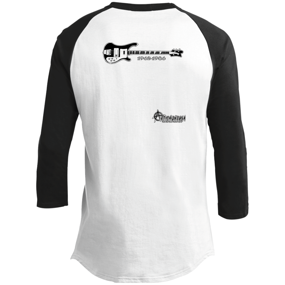 ArtichokeUSA Custom Design. Cliff Burton Tribute. Youth 3/4 Raglan Sleeve Shirt