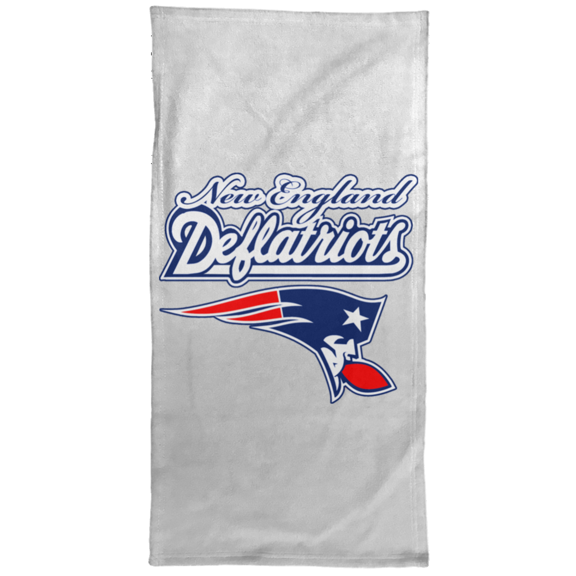 ArtichokeUSA Custom Design. New England Deflatriots. New England Patriots Parody. Towel - 15x30
