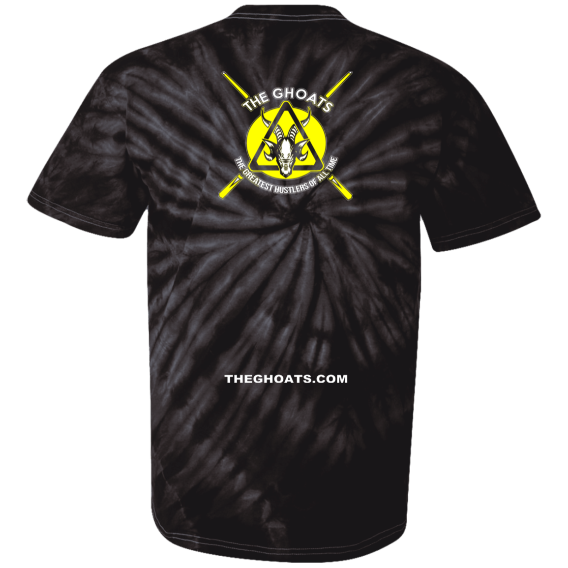The GHOATS Custom Design #1. Active Shooter. 100% Cotton Tie Dye T-Shirt