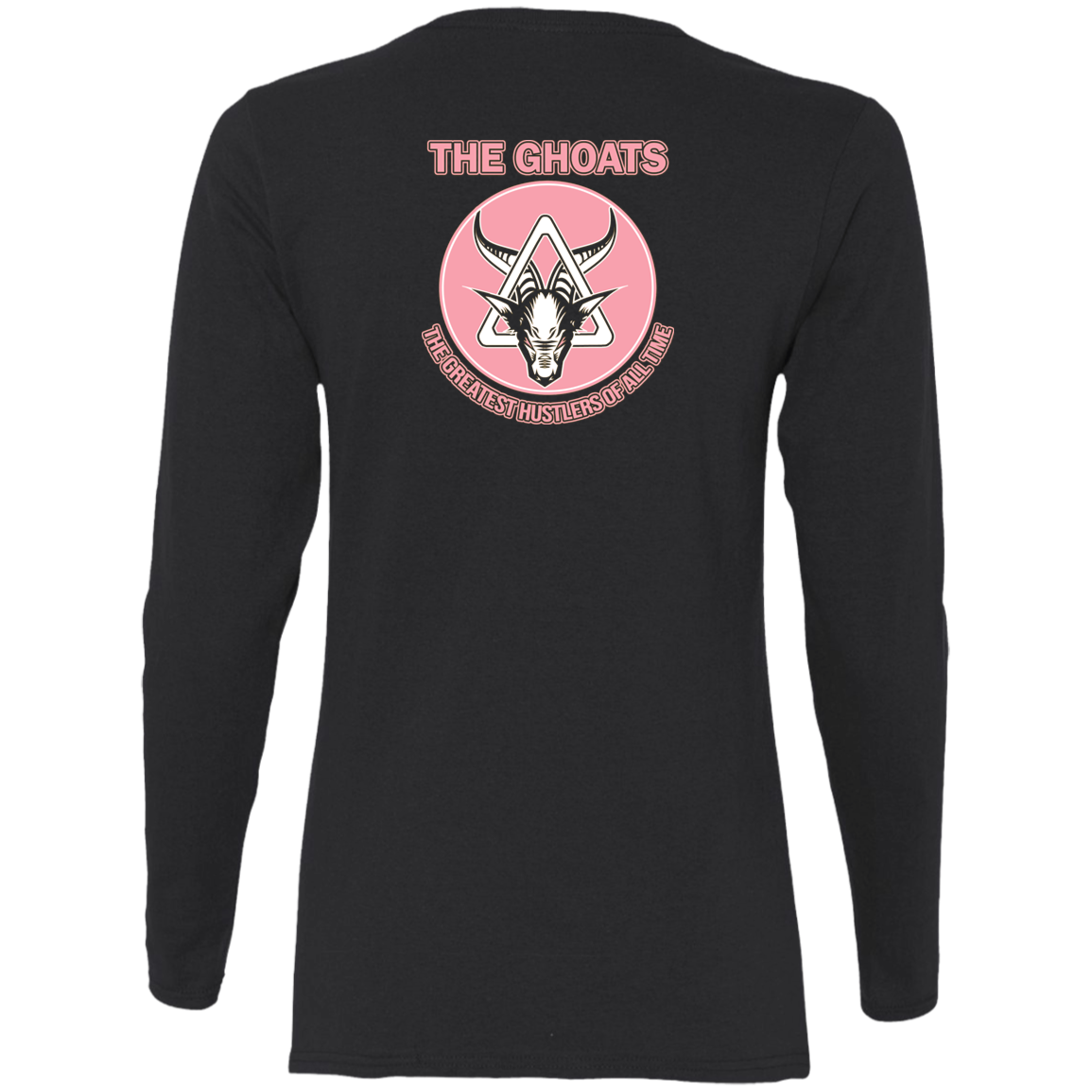 The GHOATS Custom Design #8. Eat Sleep Play 8 ball Play 9 ball Repeat. Ladies' Basic 100% Cotton Long Sleeve