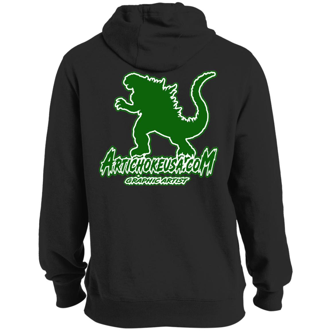 ArtichokeUSA Custom Design. I Heart Kaiju. Fan Art. Tall Pullover Hoodie