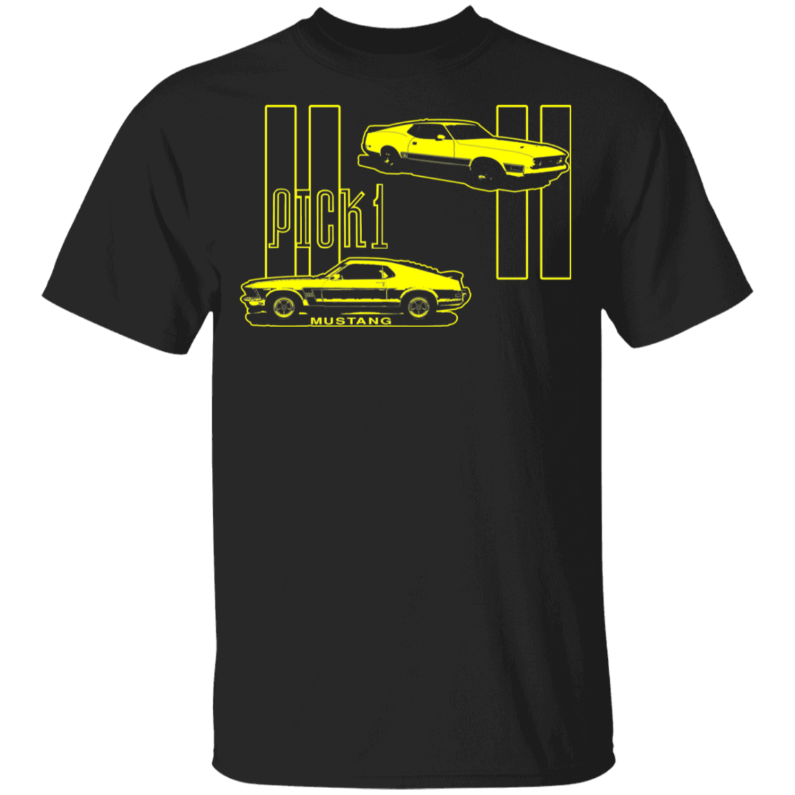 ArtichokeUSA Custom Design. Pick 1 Mustang. Mach 1 Mustang Parody. Cars. Youth 5.3 oz 100% Cotton T-Shirt