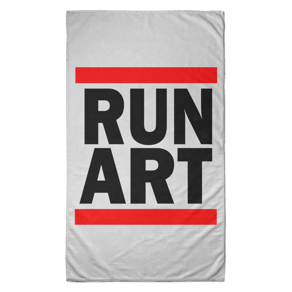 ArtichokeUSA Custom Design. RUN ART. RUN DMC Parody. Towel - 35x60