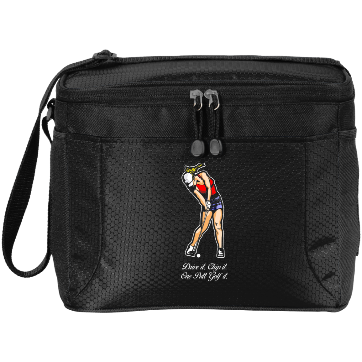 OPG Custom Design #9. Drive it. Chip it. One Putt Golf It. Golf So. Cal. 12-Pack Cooler
