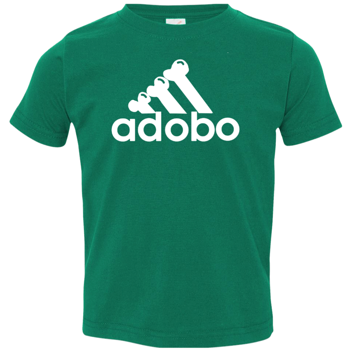 ArtichokeUSA Custom Design. Adobo. Adidas Parody. Toddler Jersey T-Shirt