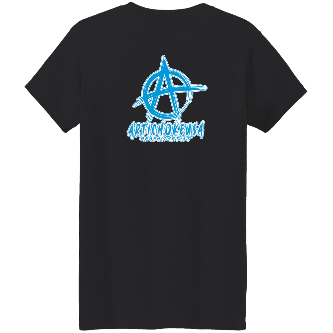 ArtichokeUSA Custom Design. Don't Eat Cookies And Spend Cache! Delete Them! Cookie Monster and Richie Rich Fan Art/Parody. Ladies' 5.3 oz. T-Shirt