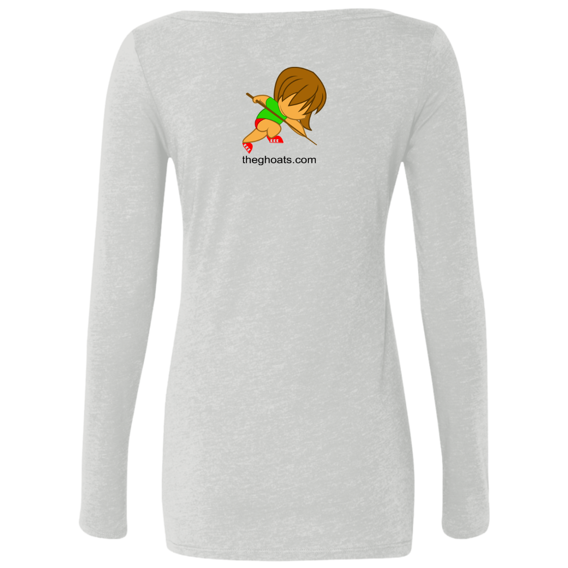 The GHOATS Custom Design. #30 Estafadora. (Spanish translation for Female Hustler). Ladies' Triblend LS Scoop