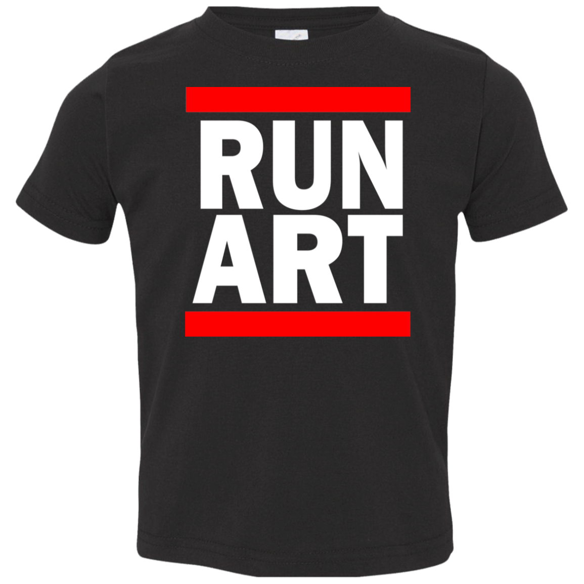 ArtichokeUSA Custom Design. RUN ART. RUN DMC Parody. Toddler Jersey T-Shirt