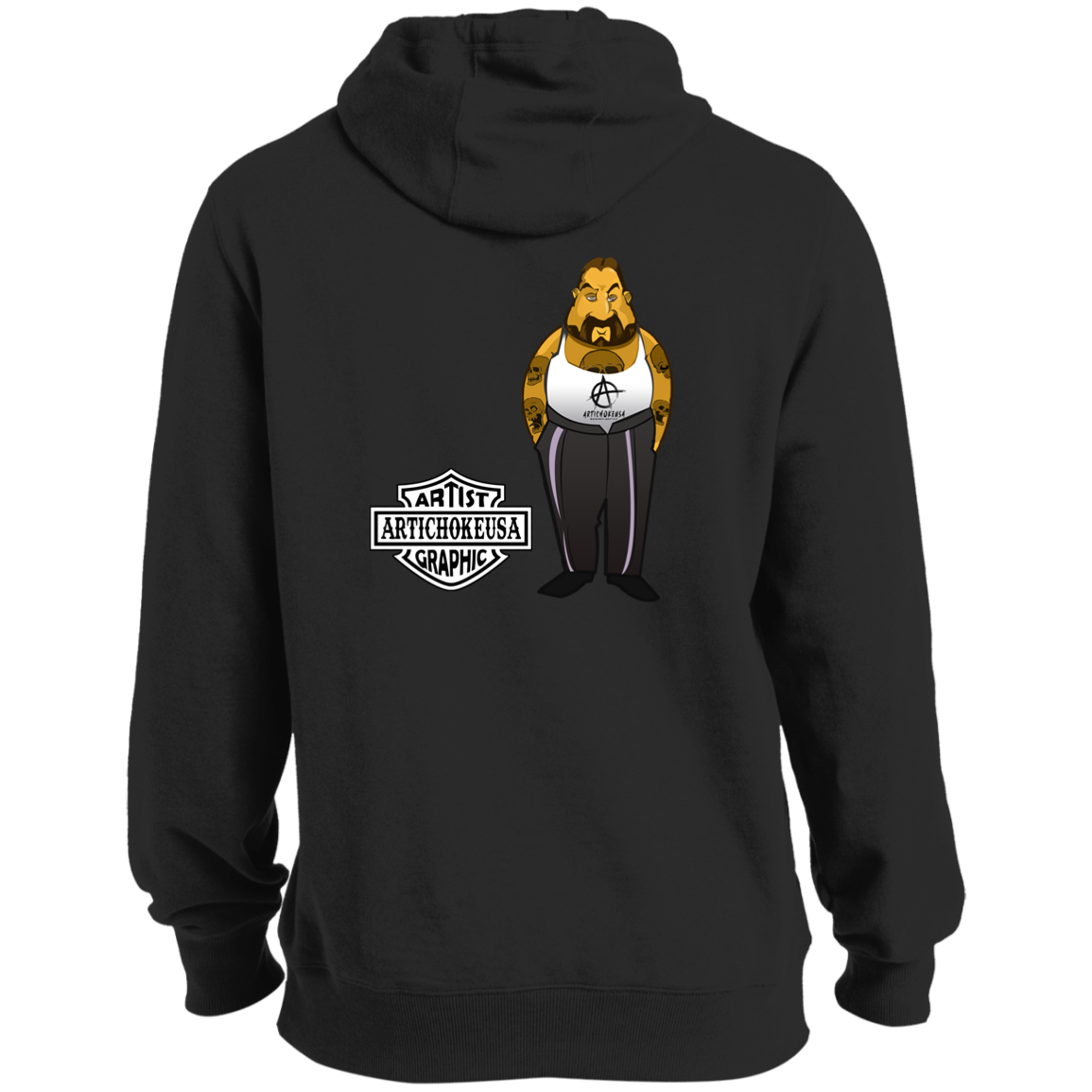 ArtichokeUSA Custom Design. Façade: (Noun) A false appearance that makes someone or something seem more pleasant or better than they really are. Ultra Soft Pullover Hoodie