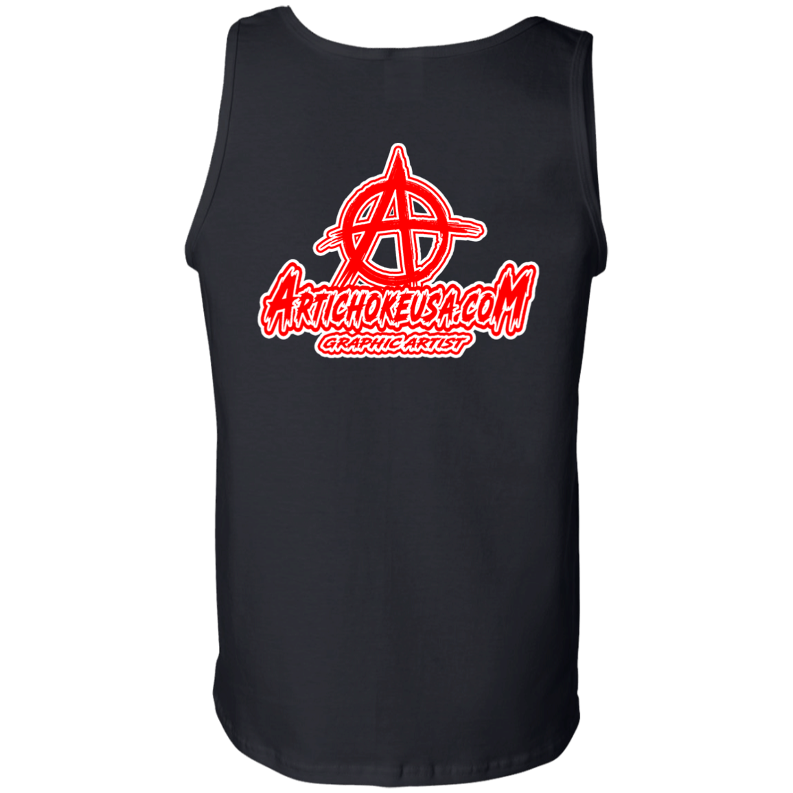 ArtichokeUSA Custom Design. Metallica Style Logo. Let's Make One For Your Project. Men's 100% Cotton Tank Top