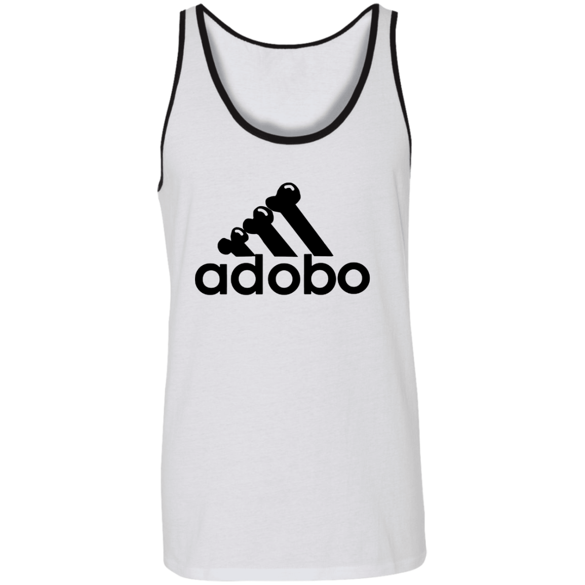 ArtichokeUSA Custom Design. Adobo. Adidas Parody. Unisex Tank