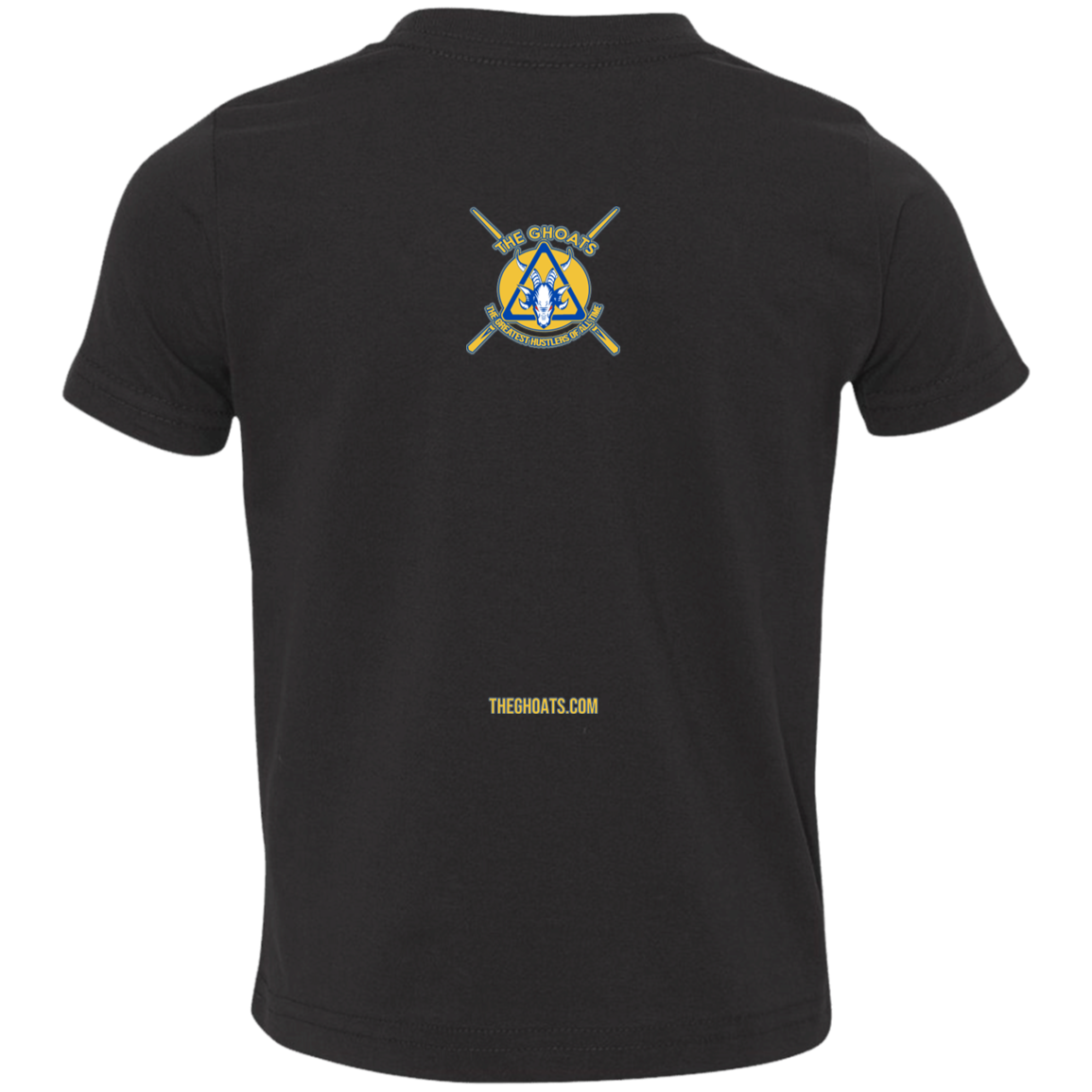 The GHOATS Custom Design. #12 GOLDEN STATE HUSTLERS. Toddler Jersey T-Shirt