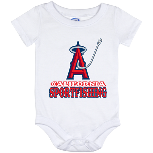 ArtichokeUSA Custom Design. Anglers. Southern California Sports Fishing. Los Angeles Angels Parody. Baby Onesie 12 Month