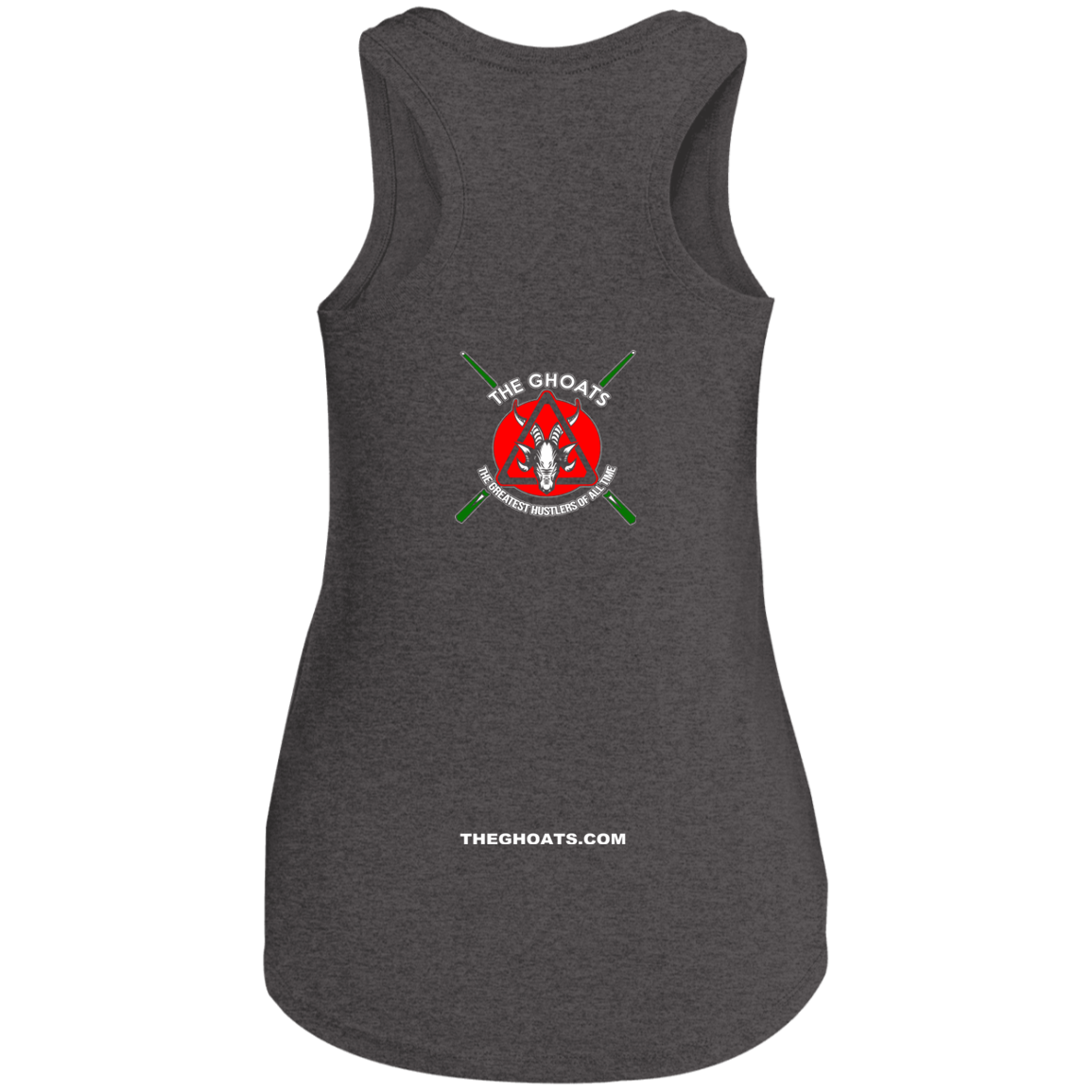 The GHOATS Custom Design #21. No Mames Billar. (Spanish Translation: You've got to be kidding. Pool). Ladies' Perfect Tri Racerback Tank
