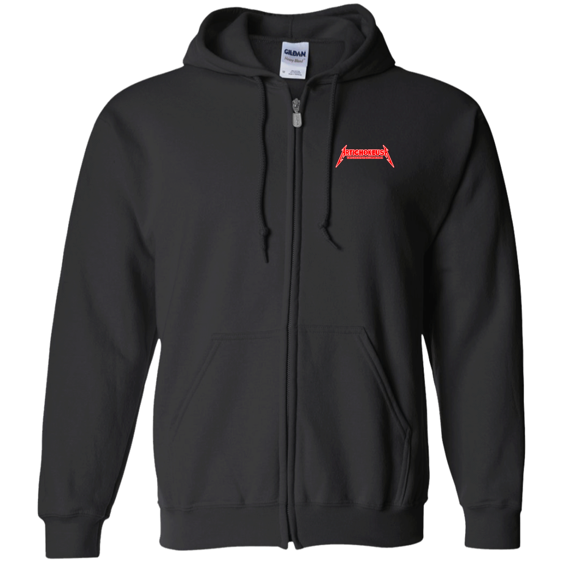 ArtichokeUSA Custom Design. Cliff Burton Tribute. Zip Up Hooded Sweatshirt