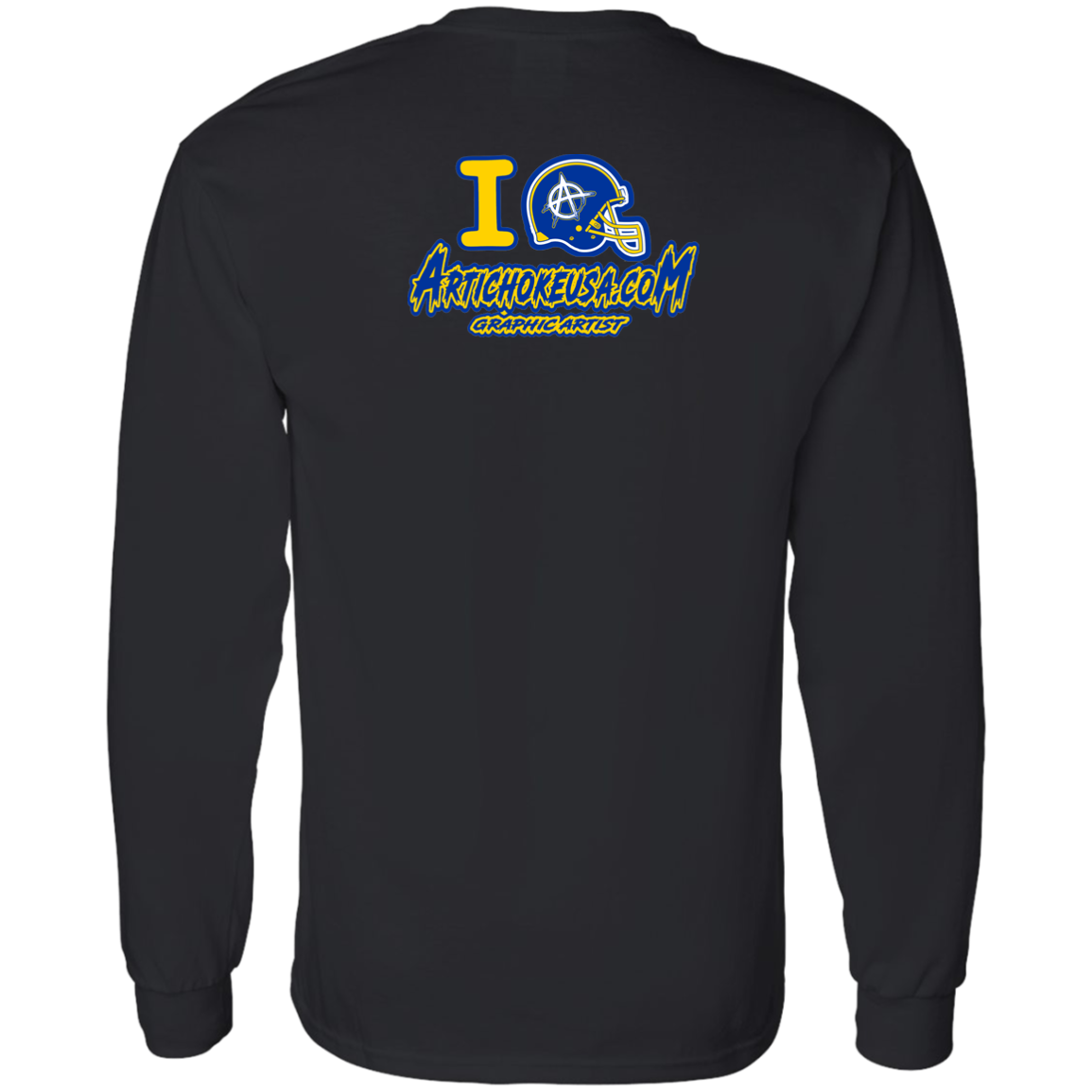 ArtichokeUSA Custom Design. Los Ramgeles. Fan Art. 100 % Cotton LS T-Shirt