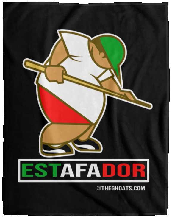 The GHOATS Custom Design. #30 Estafador. (Spanish translation for Male Hustler). Fleece Blanket - 60x80