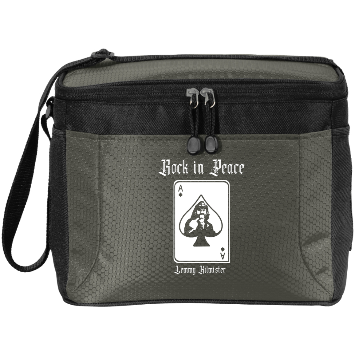 ArtichokeUSA Custom Design. Lemmy Kilmister "Ace of Spades" Tribute Fan Art Version 2 of 2. 12-Pack Cooler