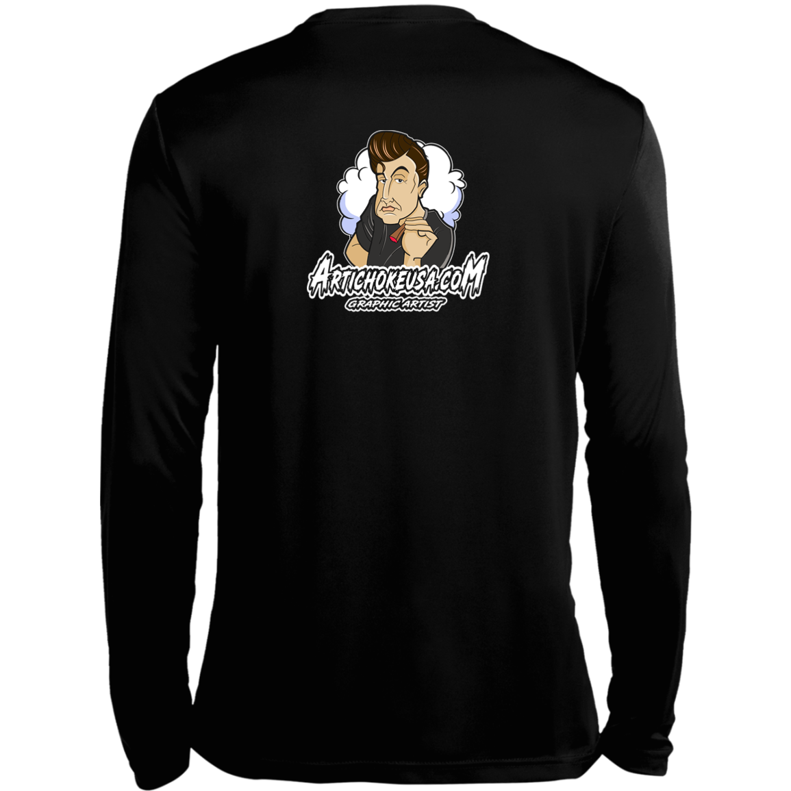 ArtichokeUSA Custom Design. Innovation. Elon Musk Parody Fan Art. Long Sleeve Moisture-Wicking Tee