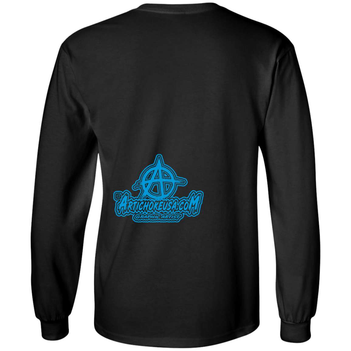 ArtichokeUSA Character and Font design. Let's Create Your Own Team Design Today. My first client Charles. Youth LS T-Shirt