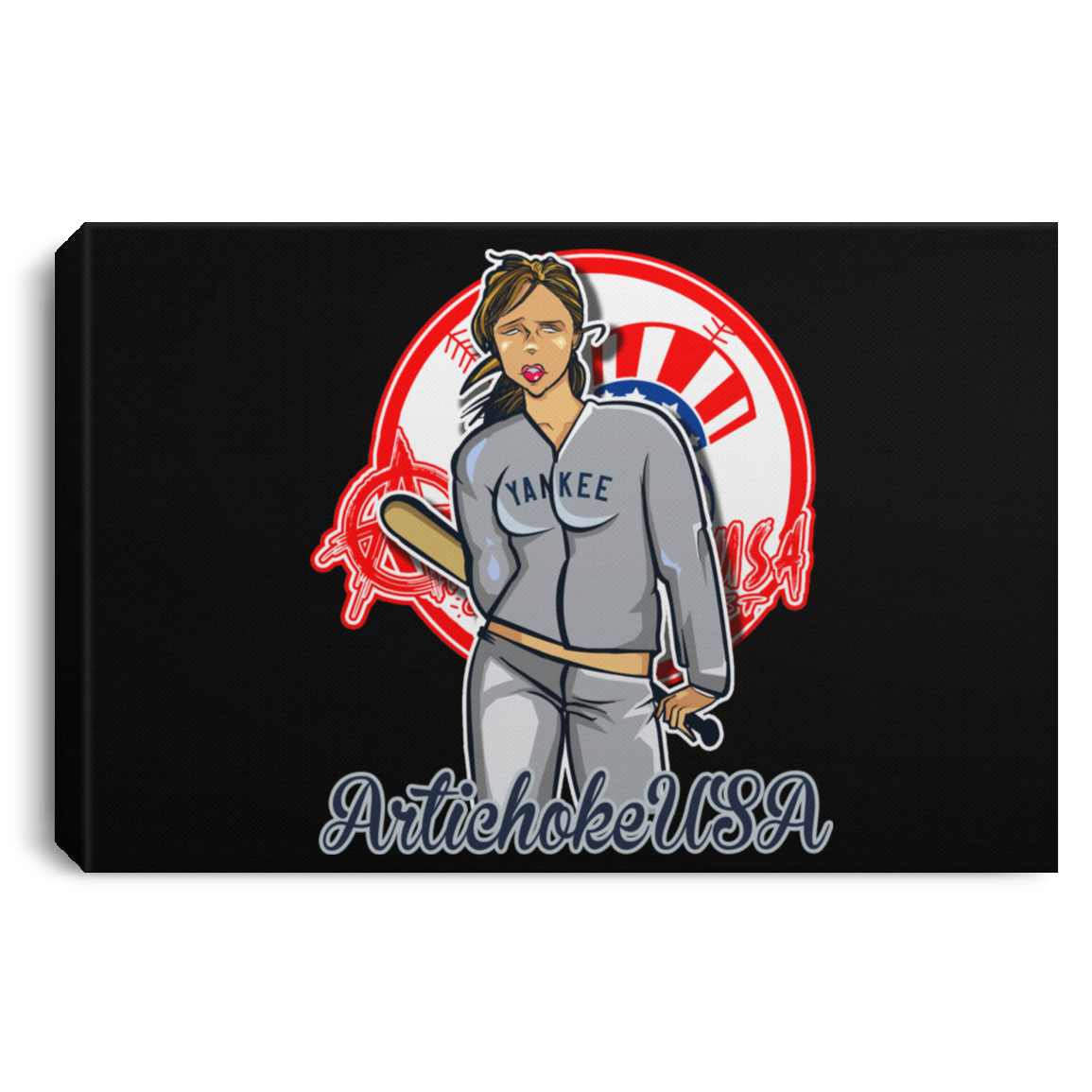 ArtichokeUSA Character and Font Design. Let’s Create Your Own Design Today. Brooklyn. Landscape Canvas .75in Frame