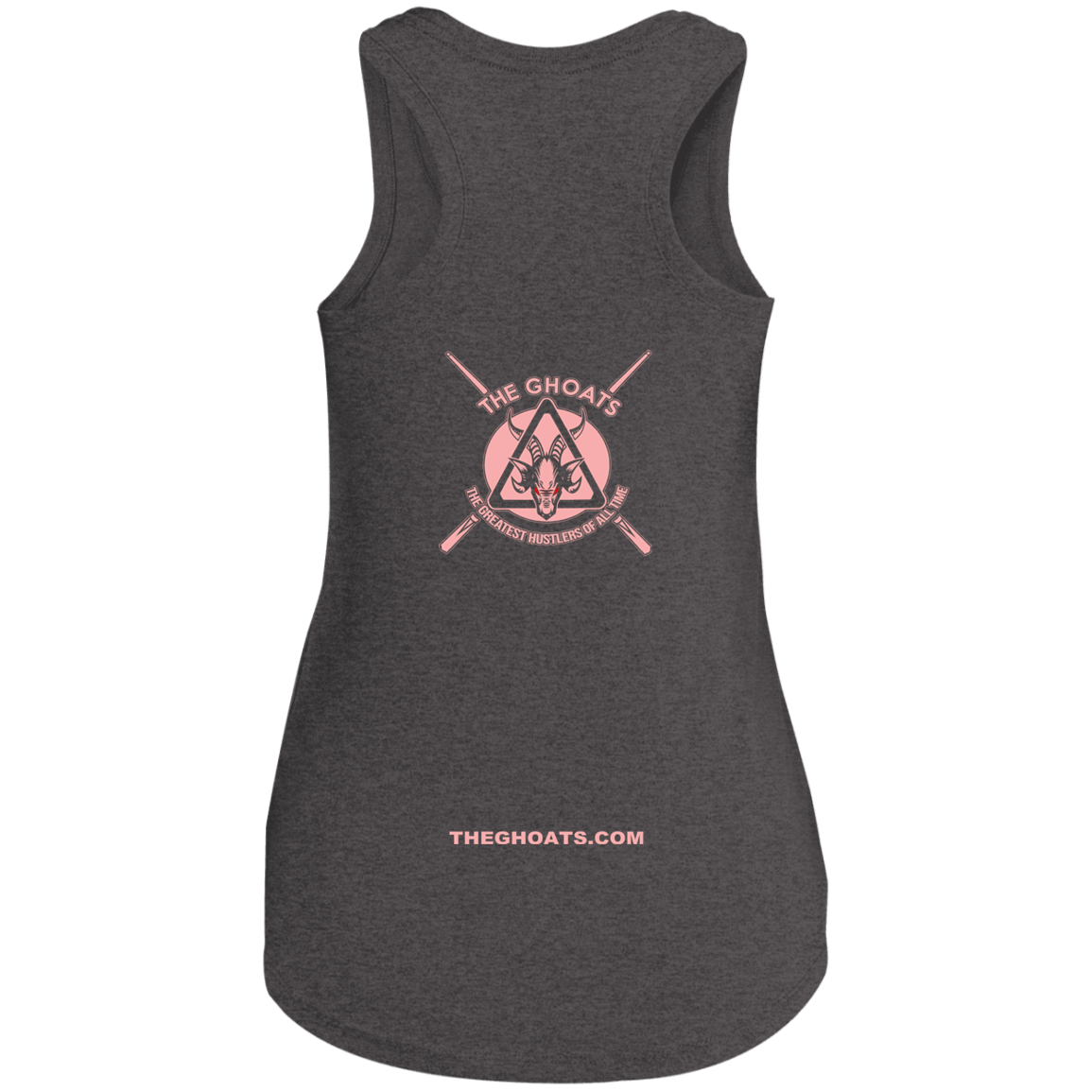 The GHOATS Custom Design #9. Ying Yang. Pool Love Peace. Ladies Perfect Tri Racerback Tank