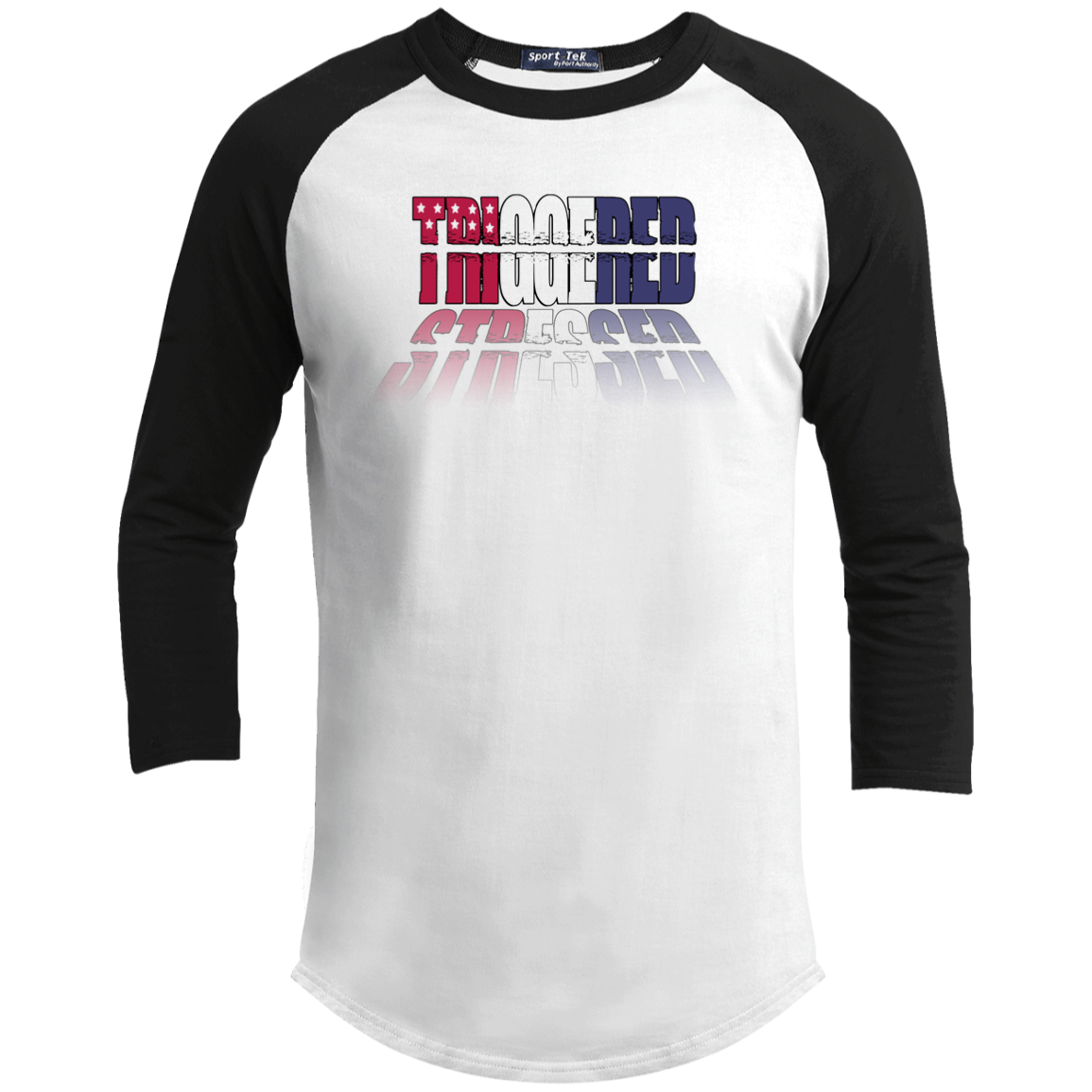 ArtichokeUSA Custom Design. TRIGGERED. STRESSED. Stop the Killing. Youth 3/4 Raglan Sleeve Shirt