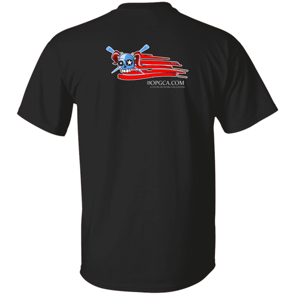 OPG Custom Design #12. American Golfer. Female Edition. 100% Cotton T-Shirt