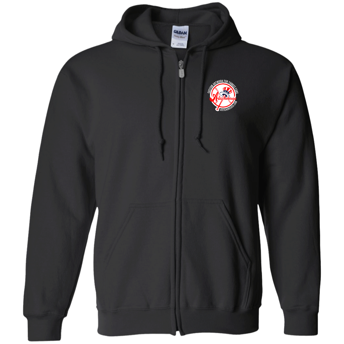 ArtichokeUSA Custom Design. BUCK FOSTON. Zip Up Hooded Sweatshirt