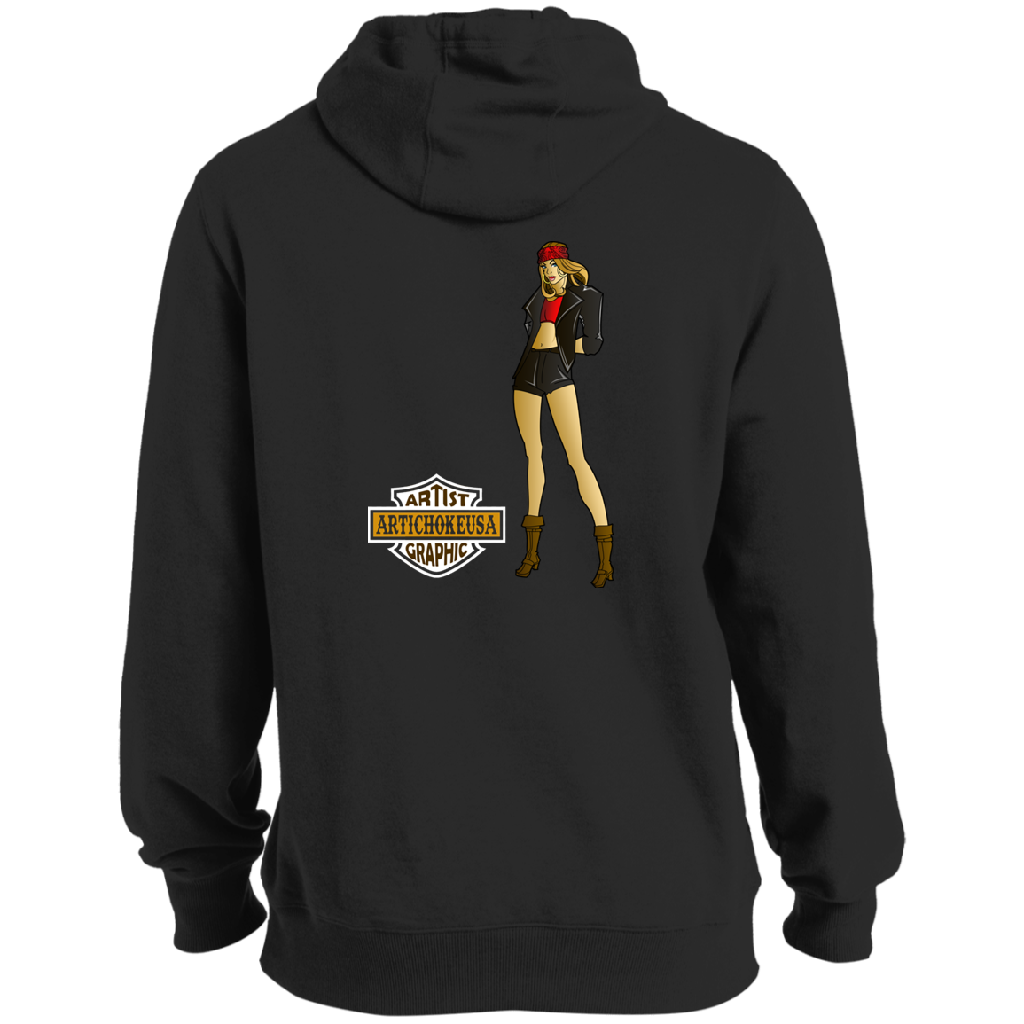 ArtichokeUSA Custom Design. Façade: (Noun) A false appearance that makes someone or something seem more pleasant or better than they really are. Ultra Soft Pullover Hoodie