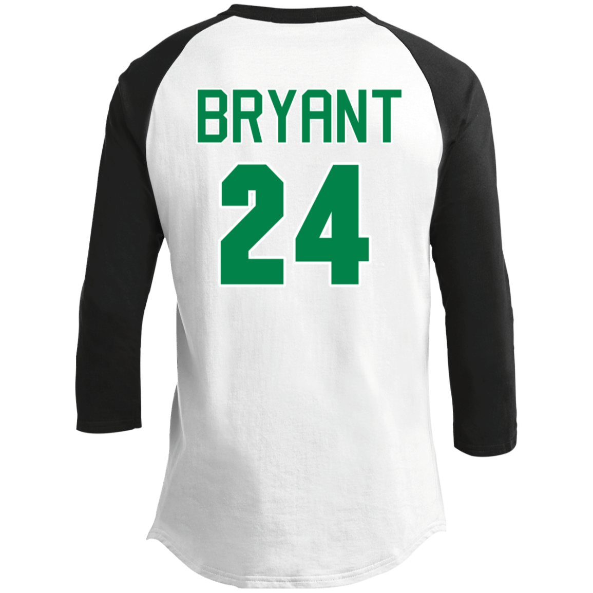 ArtichokeUSA Custom Design. RIP Kobe. Mamba Forever. Celtics / Lakers Fan Art Tribute. Youth 3/4 Raglan Sleeve Shirt