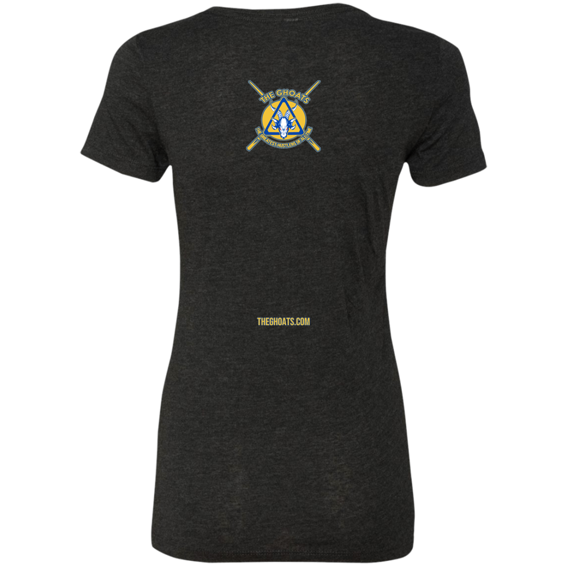 The GHOATS Custom Design. #12 GOLDEN STATE HUSTLERS. Ladies' Triblend T-Shirt