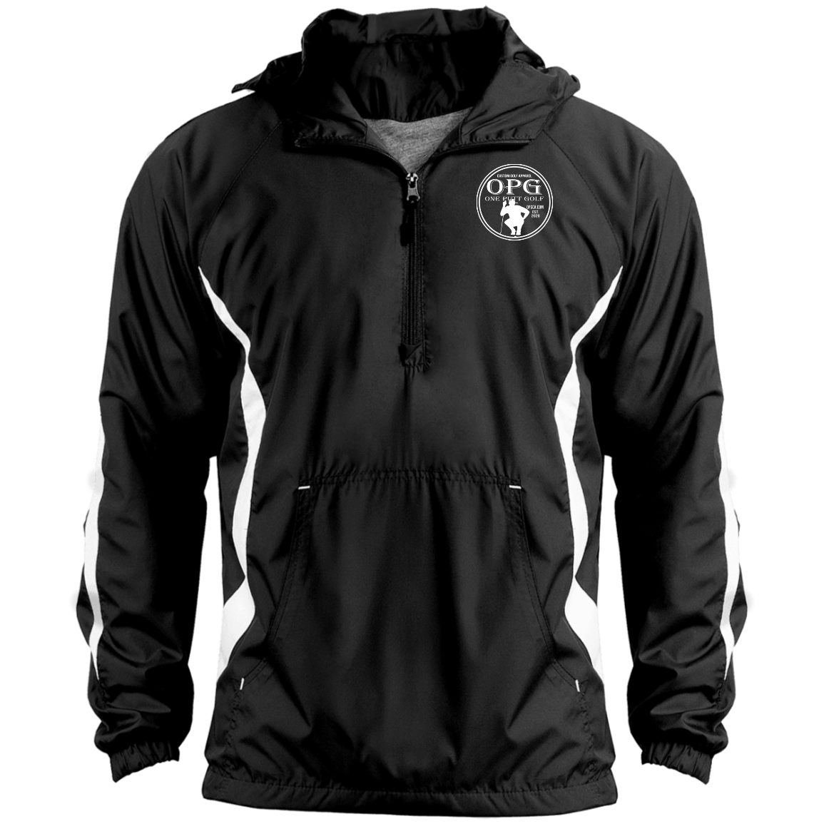100% Polyester Shell Color Block Raglan Anorak