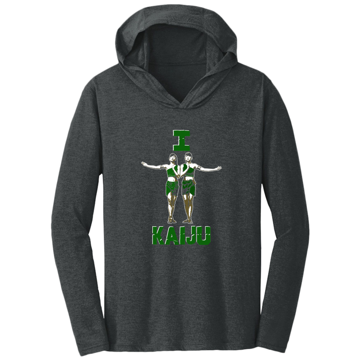 ArtichokeUSA Custom Design. I Heart Kaiju. Fan Art. Triblend T-Shirt Hoodie