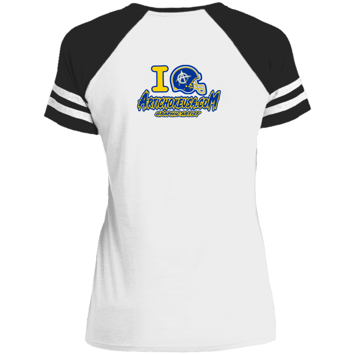 ArtichokeUSA Custom Design. Los Ramgeles. Fan Art. Ladies' Game V-Neck T-Shirt