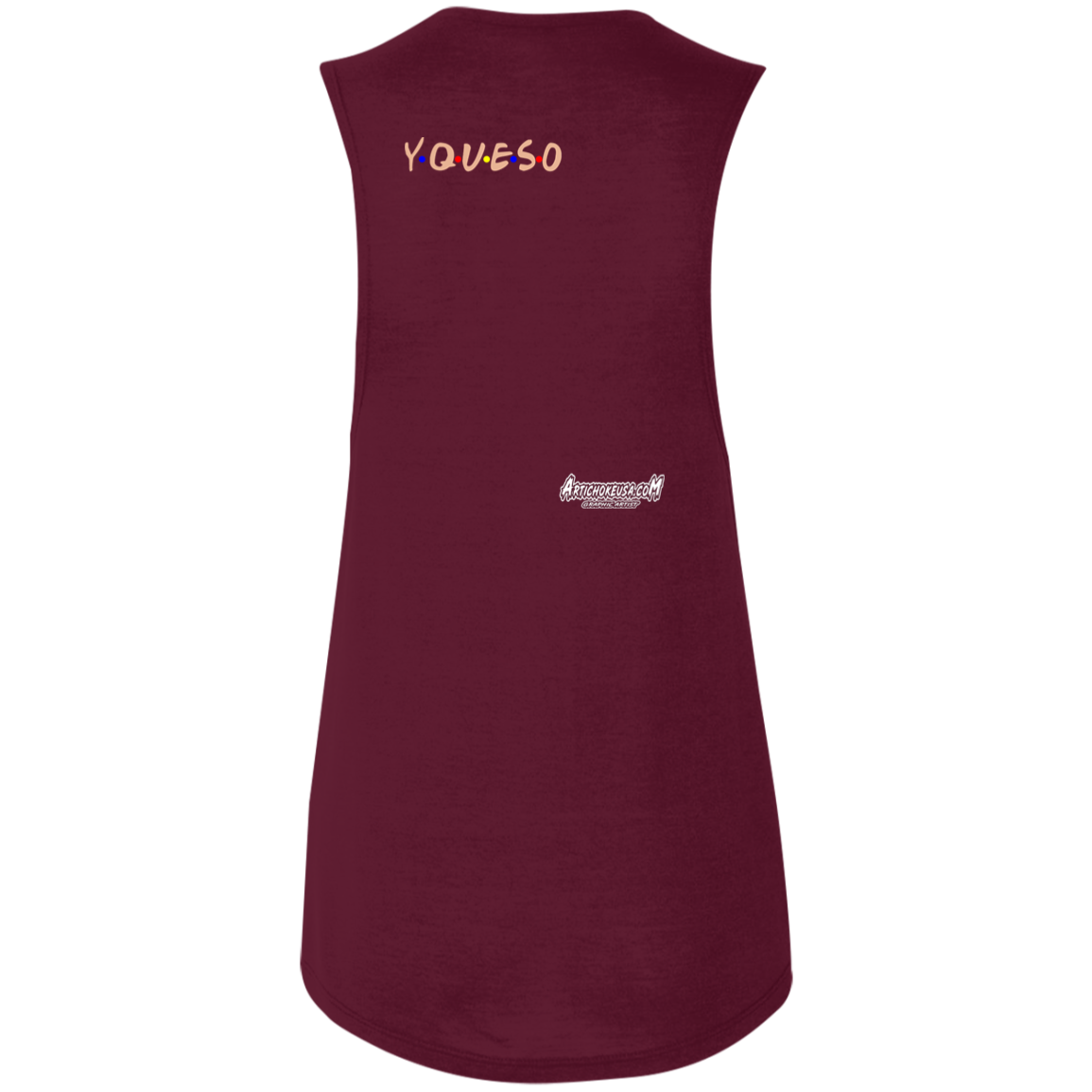 ArtichokeUSA Custom Design. FRIJOLE (CON QUESO). Ladies' Flowy Muscle Tank