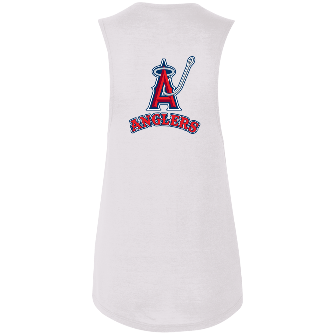 ArtichokeUSA Custom Design. Anglers. Southern California Sports Fishing. Los Angeles Angels Parody. Ladies' Flowy Muscle Tank