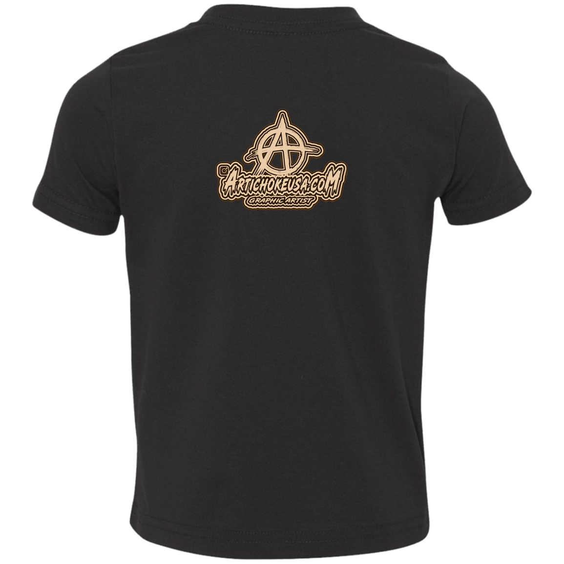 ArtichokeUSA Character and Font design. Let's Create Your Own Team Design Today. Mullet Mike. Toddler Jersey T-Shirt
