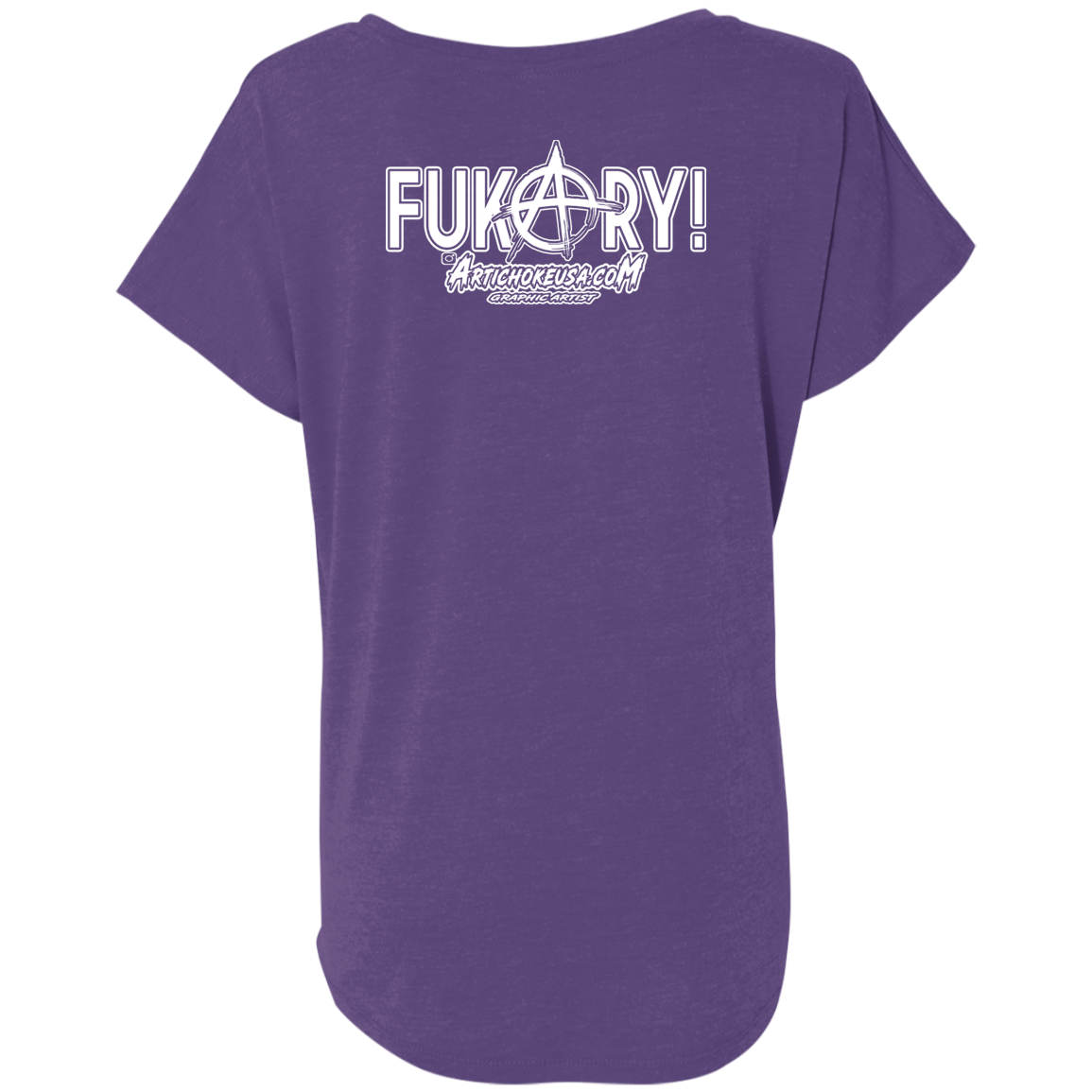 ArtichokeUSA Custom Design. FUKCERY. The New Bullshit. Ladies' Triblend Dolman Sleeve