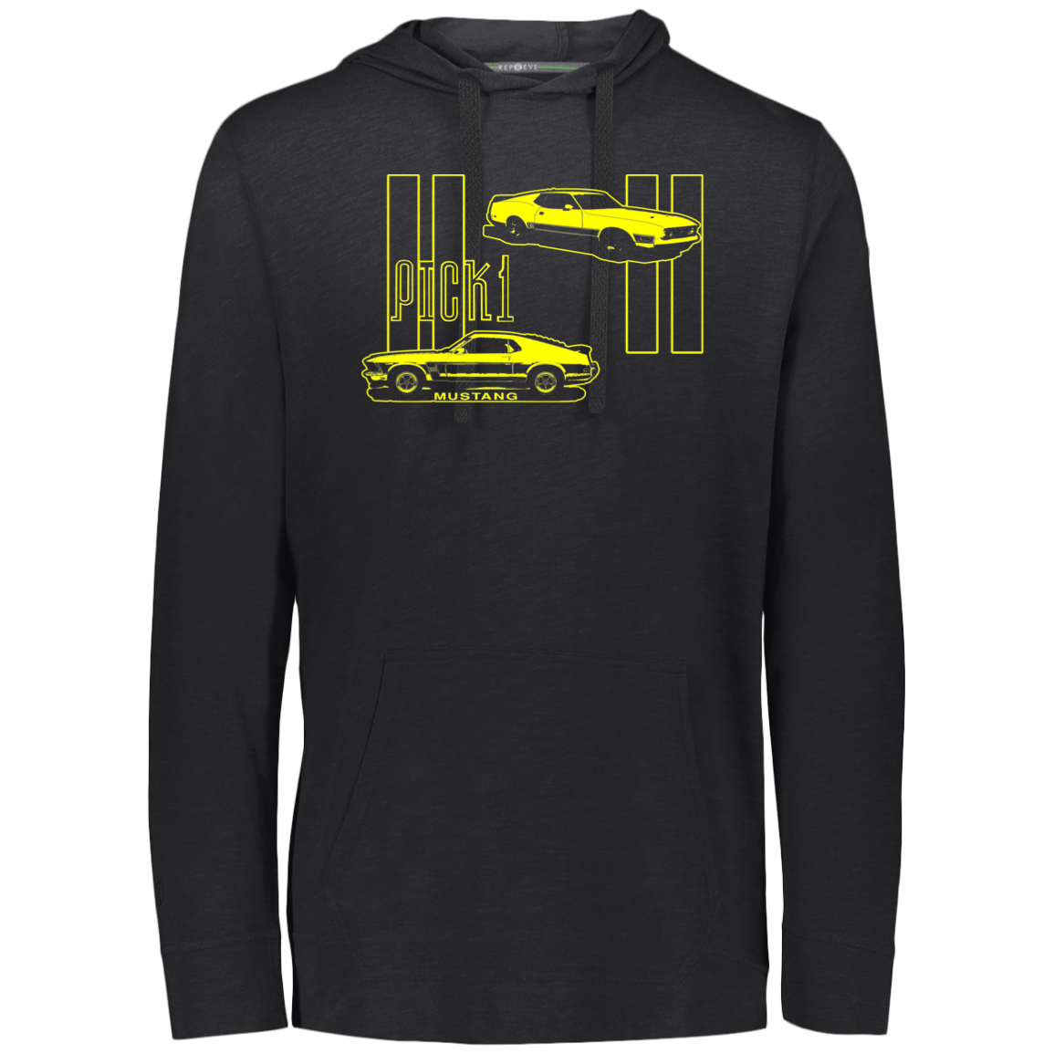 ArtichokeUSA Custom Design. Pick 1 Mustang. Mach 1 Mustang Parody. Cars. Eco Triblend T-Shirt Hoodie